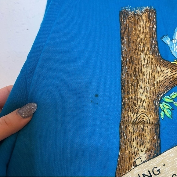 Vintage Cat and Bird Singing Lessons Graphic Crew Neck XL/XXL - Picture 6 of 8